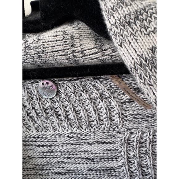 Margaret O'Leary Patchwork 100% Cotton Button Front Cardigan Size Medium - Picture 2 of 4